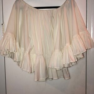 Off the Shoulder Mega Ruffle Blouse - Size M